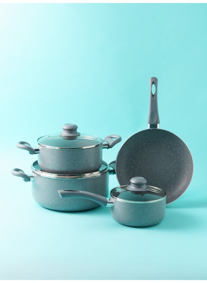 Pentola 7-Piece Granite Cookware Set Grey 24x11cm - Image 3