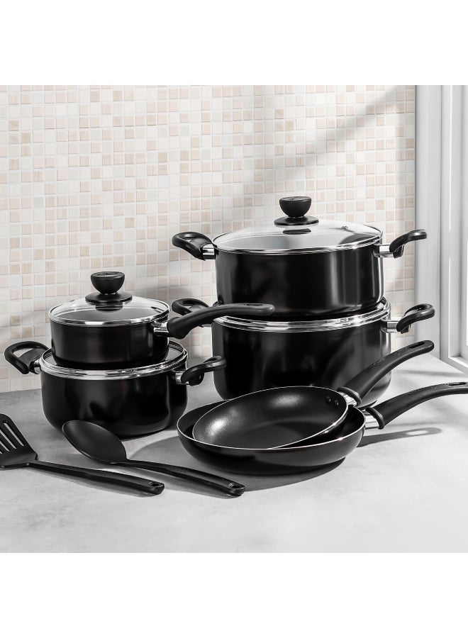 Pentola 12 Piece Non Stick Cookware Set Black 24x11cm - Image 3