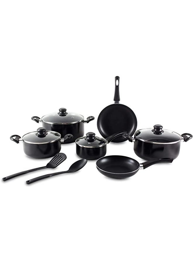 Pentola 12 Piece Non Stick Cookware Set Black 24x11cm - Image 2