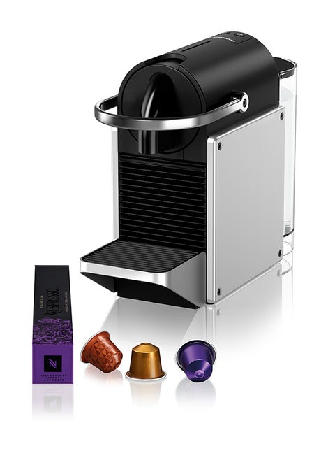 Pixie C Coffee Machine By Nespresso, Silver, 0.7L (UAE Version) 1260 W D62-ME-SI-NE Silver