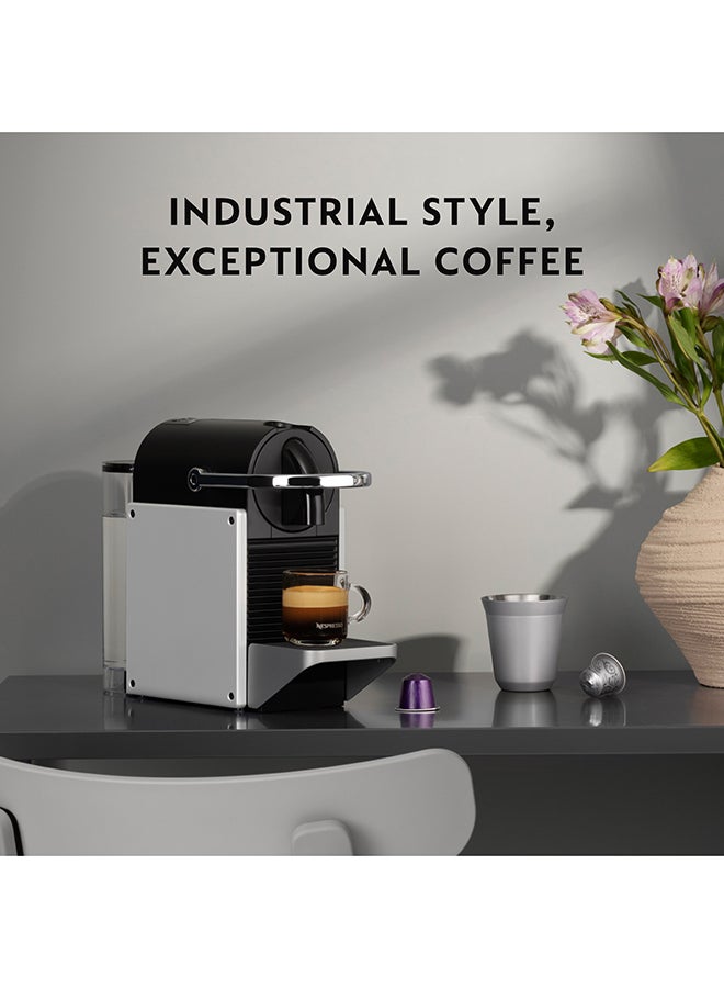 Nespresso - Pixie C Coffee Machine By Nespresso, Silver, 0.7L (UAE Version) 1260 W D62-ME-SI-NE Silver - Image 1