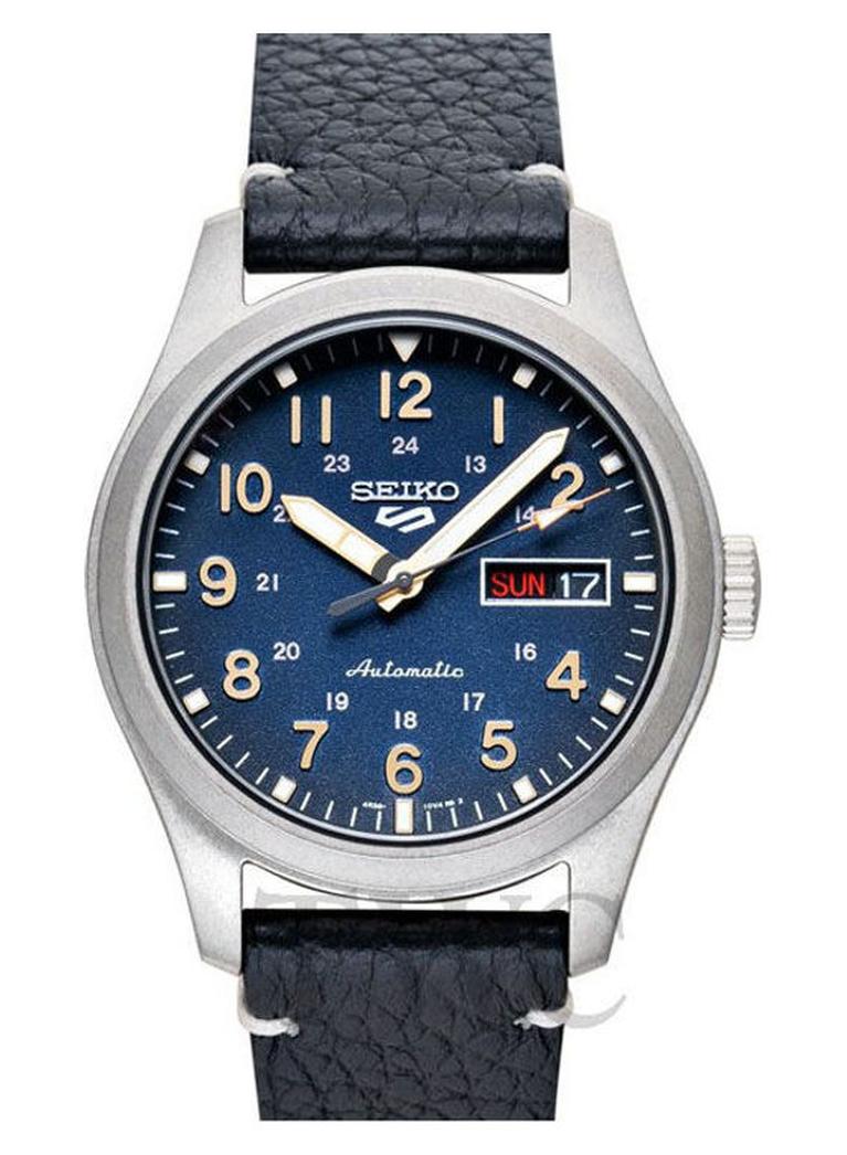 Seiko Men's Leather Analog Watch Srpg39K1 - Image 1
