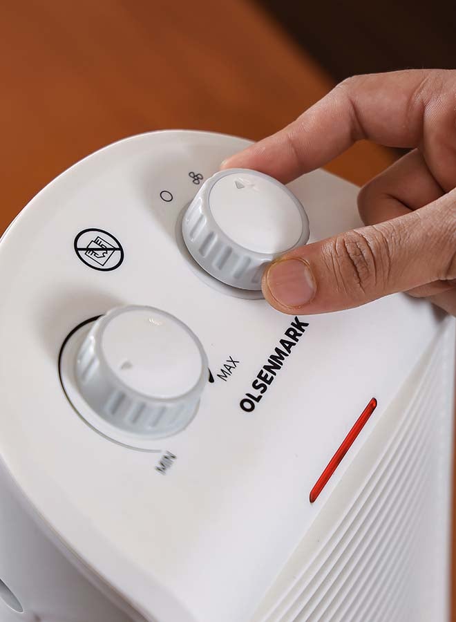 Olsenmark - Electric Fan Heater With Overheat Protection 2000 W OMFH1637B White - Image 1