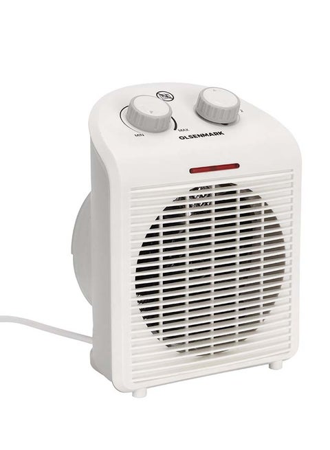 Electric Fan Heater With Overheat Protection 2000 W OMFH1637B White