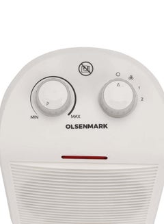 Olsenmark Electric Fan Heater With Overheat Protection 2000 W OMFH1637B White  - Image 3