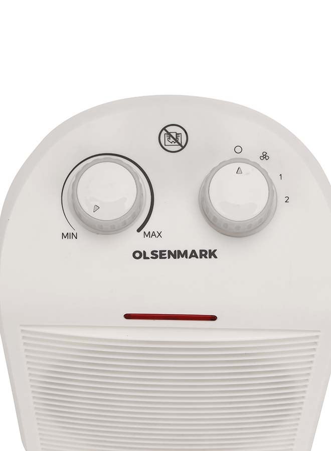 Olsenmark - Electric Fan Heater With Overheat Protection 2000 W OMFH1637B White - Image 1