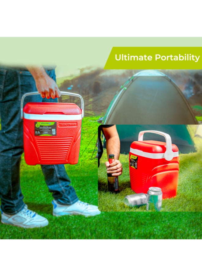 رويال فورد صندوق مبرد ثلج معزول أزرق/ أبيض 30.2x19.5x27.8سم - Image 2