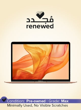 Renewed - MacBook Air A2179  (2020) Laptop With 13.3-Inch  Display, Core i3 Processor/8GB RAM/256GB SSD/macOS English Gold - pnsku/N51630075A/45/_/1750224725/dc42e04d-fab6-42e5-9295-4565efcce185