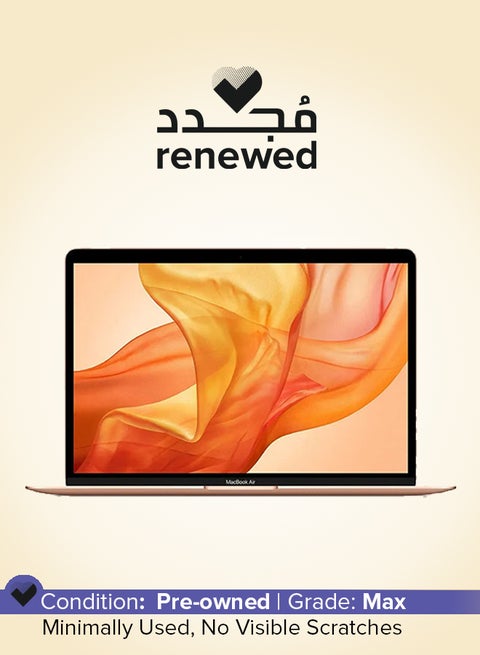 Renewed - MacBook Air A2179  (2020) Laptop With 13.3-Inch  Display, Core i3 Processor/8GB RAM/256GB SSD/macOS English Gold