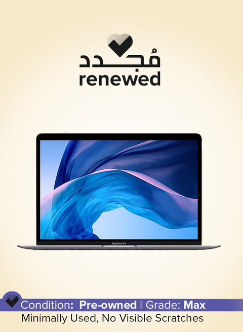 Renewed - Macbook Air (2020) A2337 Laptop With 13.3-Inch Display,Intel M1 Chip Processor/9th Gen/8GB RAM/256GB SSD/MacOS English Space Grey