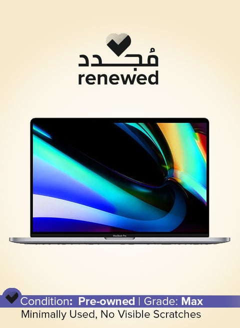Renewed - MacBook Pro A2141  (2019) Laptop With 16-Inch  Display, Core i7 Processor/16GB RAM/512GB SSD/macOS English Space Grey