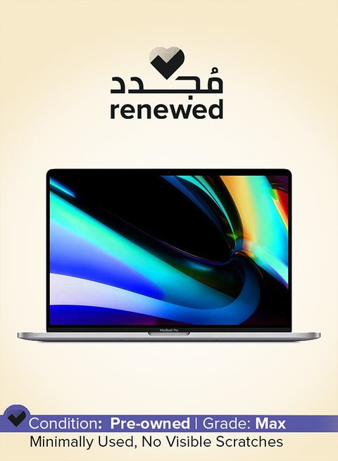 مُجدد - لابتوب ماك بوك برو A1707 (إصدار 2016) بشاشة مقاس 15.4 بوصة ومعالج إنتل كور i7/الجيل السادس/ذاكرة رام 16 جيجابايت/محرك أقراص SSD سعة 512 جيجابايت/نظام تشغيل ماك اللغة الإنجليزية رمادي