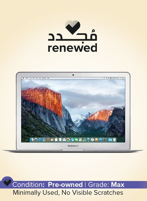 Renewed - Macbook Air A1466 (2017) Laptop With 13.3-Inch Display, Intel Core i5 Processor/8GB RAM/256GB SSD/MacOS English Silver