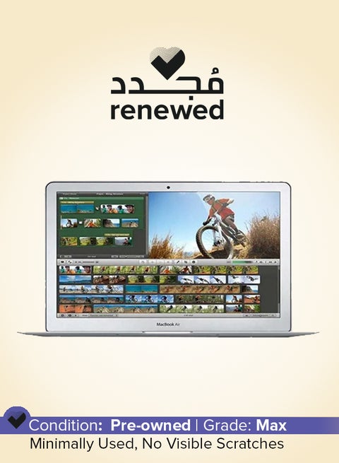 Renewed - MacBook Air A1466 (2014) Laptop With 13.3-Inch  Display, Core i5 Processor/4GB RAM/120GB SSD/macOS English Silver