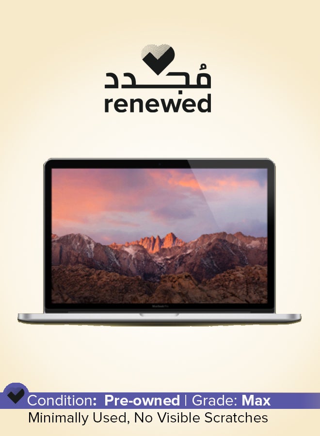 Apple Renewed - MacBook Pro A1502 (2014) Laptop With 13.3-Inch  Display, Core i5 Processor/8GB RAM/128GB SSD/macOS English/Arabic Silver  - Image 1