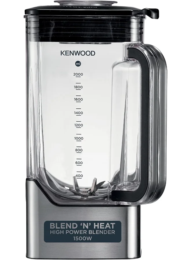 KENWOOD Premium Power Blender, Goblet, 2 Smoothie Bottles, Heating Function, 10 Speeds, 6 Preset Programs, Ice Crush Function