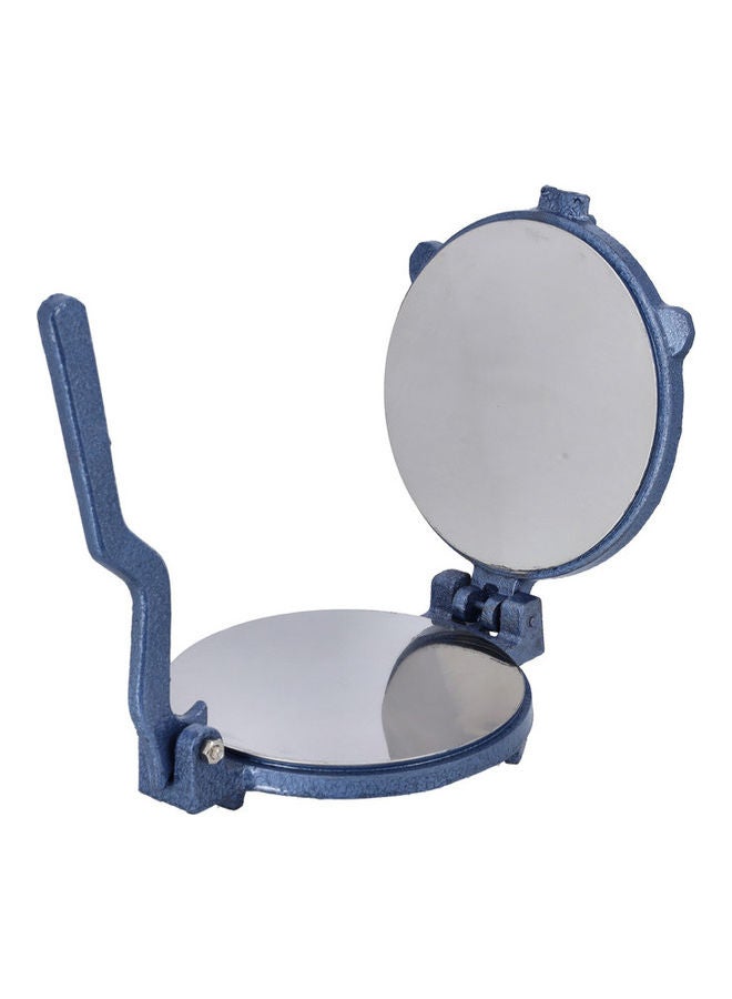 Royalford Chapati Press Heavy Cast Iron Body Stainless Steel Plate Made In India Blue 18.5cm - Image 1