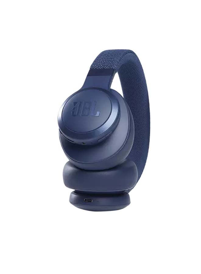 JBL - Live 660Nc Wireless Over Ear Noise Cancelling Headphones - Powerful Sound - Anc + Ambient Aware - 50H Battery Blue - Image 1