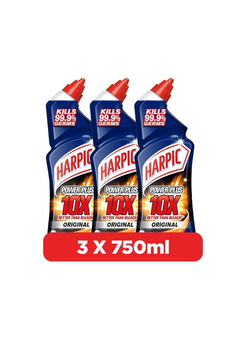 هاربيك سائل التنظيف باور بلس أزرق 3x750ملليلتر  - Image 1