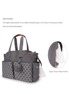 Multifunctional Signature Diaper Bag With Changing Mat - Grey - pnsku/N51662388A/45/_/1706588749/25ff8116-b577-4306-9899-ae3ff0ec7986