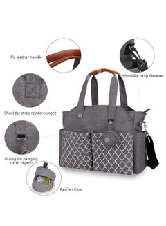 Multifunctional Signature Diaper Bag With Changing Mat - Grey - pnsku/N51662388A/45/_/1706588750/b26821c4-5548-4978-9646-1b1457ddaf8b