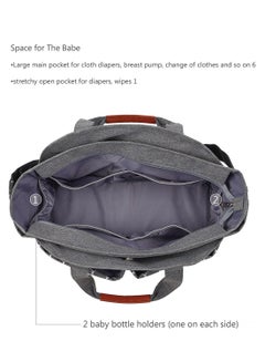 Multifunctional Signature Diaper Bag With Changing Mat - Grey - pnsku/N51662388A/45/_/1706588753/91ca8d44-e280-4520-891c-9f035faa92d7