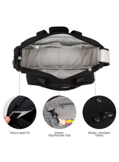 Little Story Travelling Bed In A Bag Quilted And Changing Mat For Baby - Black Black  - Image 4