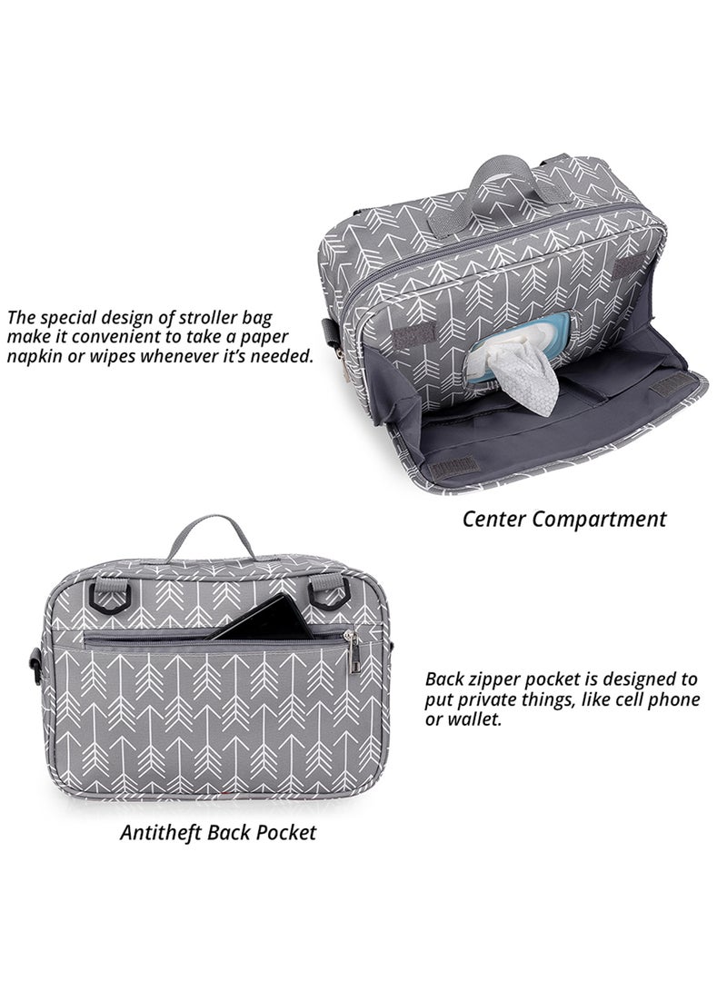 Little Story Baby Diaper Changing Clutch Kit - Melange Grey Melange Grey  - Image 5