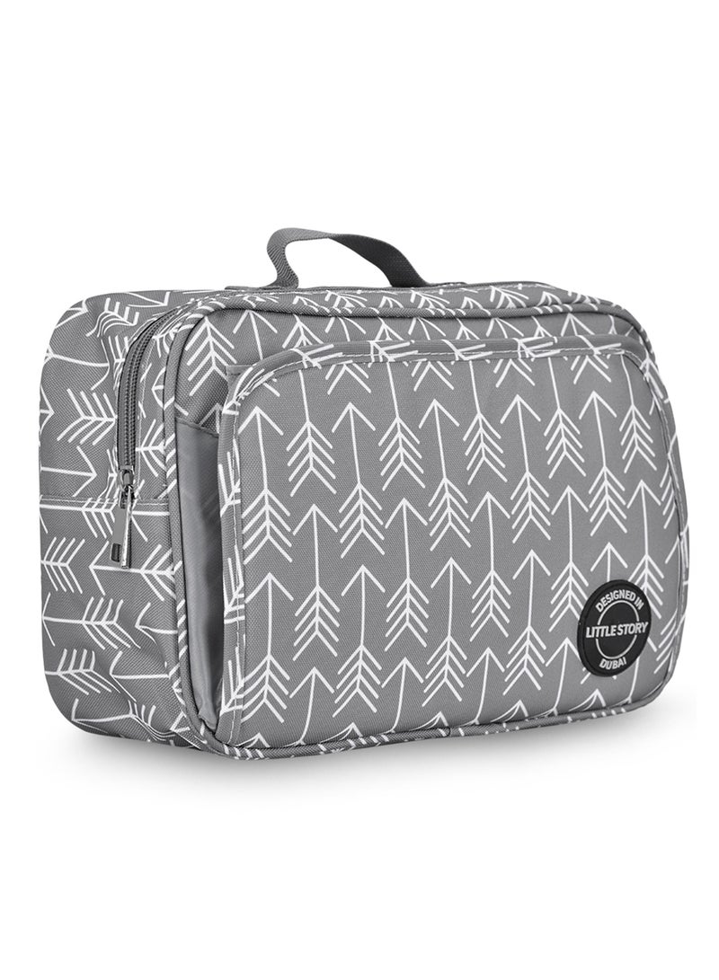 Little Story Baby Diaper Changing Clutch Kit - Melange Grey Melange Grey  - Image 2