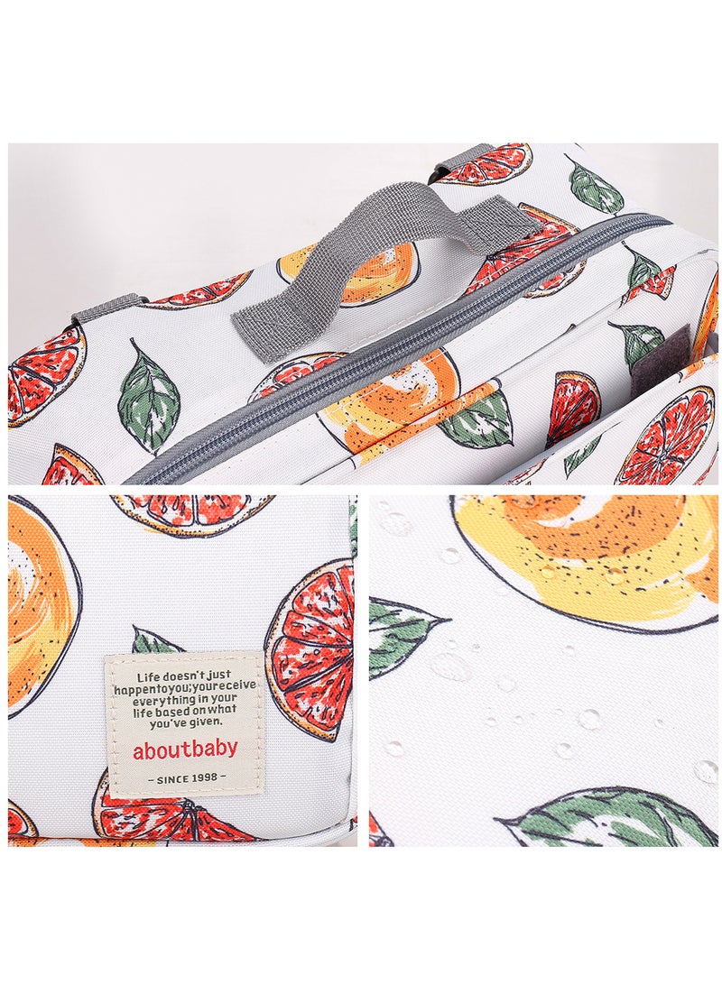 Little Story Baby Diaper Changing Clutch Kit - Fruity White - Image 5