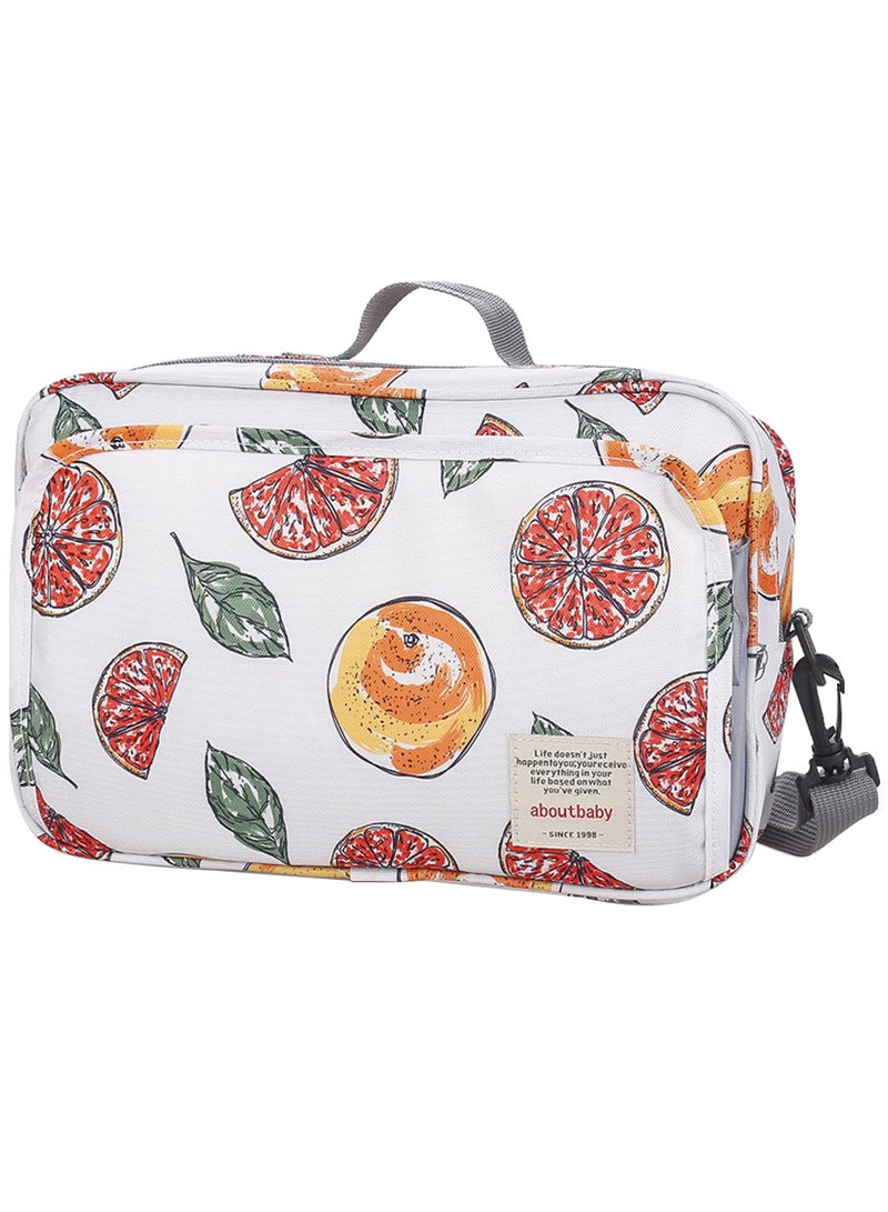 Little Story Baby Diaper Changing Clutch Kit - Fruity White - Image 1