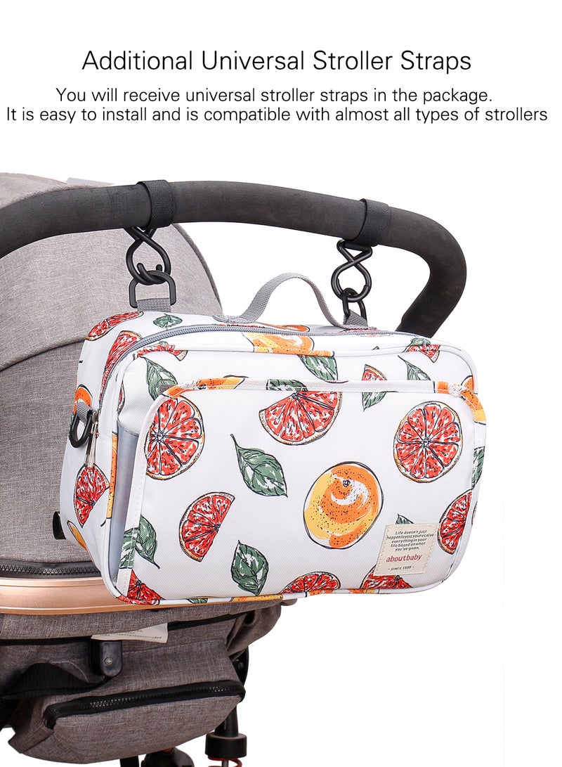 Little Story Baby Diaper Changing Clutch Kit - Fruity White - Image 4