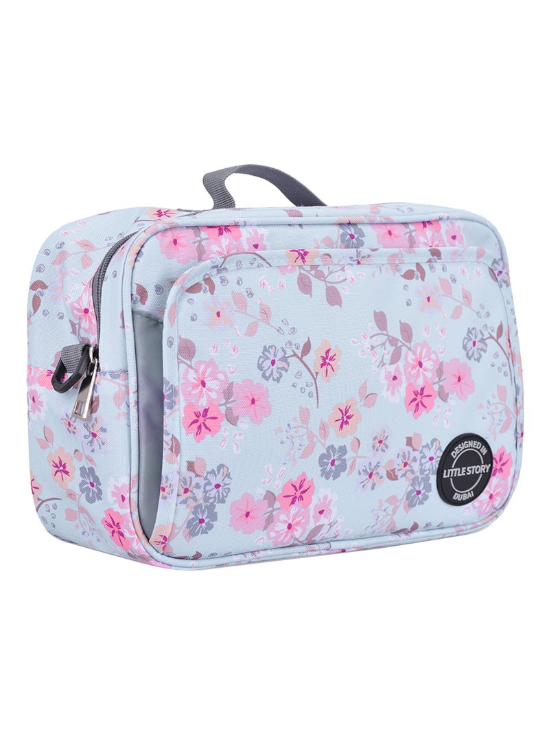 Little Story Baby Diaper Changing Clutch Kit - Floral Grey Floral Grey  - Image 2
