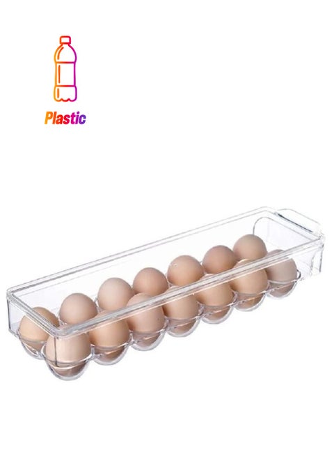 Eggs Storage Tray Clear 38.4 x 10.8cm