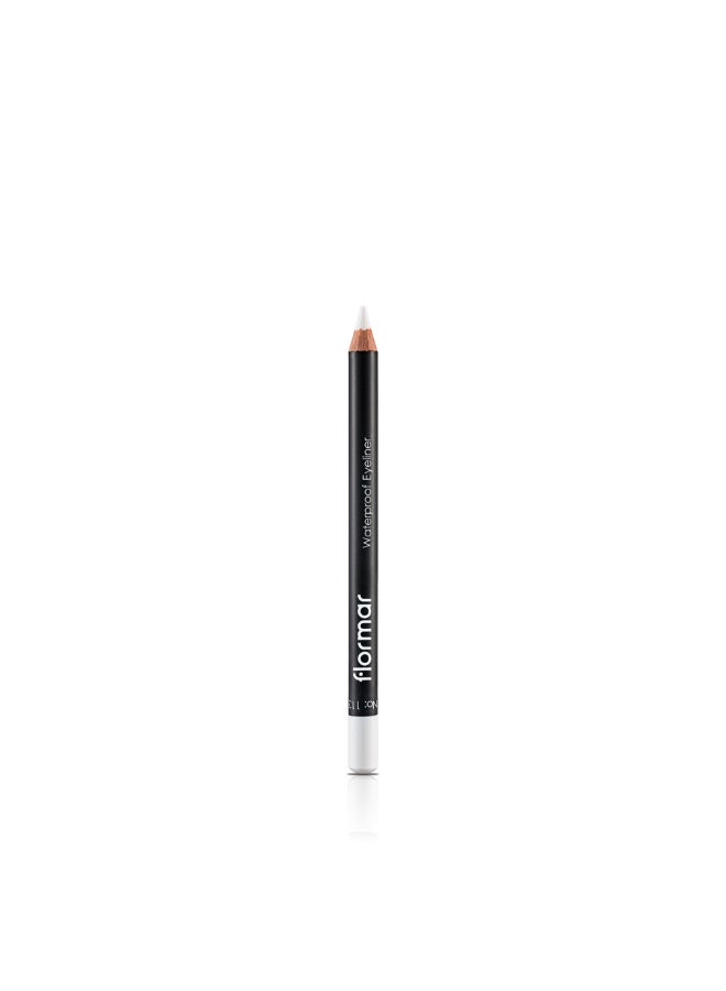 flormar Waterproof Eyeliner Pencil 113 White - Image 1