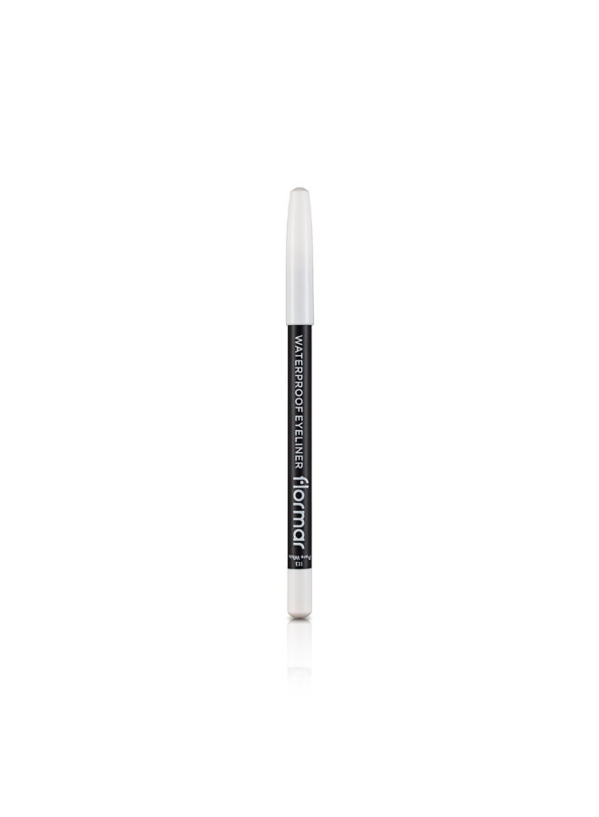 flormar Waterproof Eyeliner Pencil 113 White - Image 2