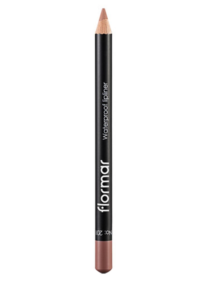 flormar Waterproof  Lipliner Pencil 201 Naturally Nude