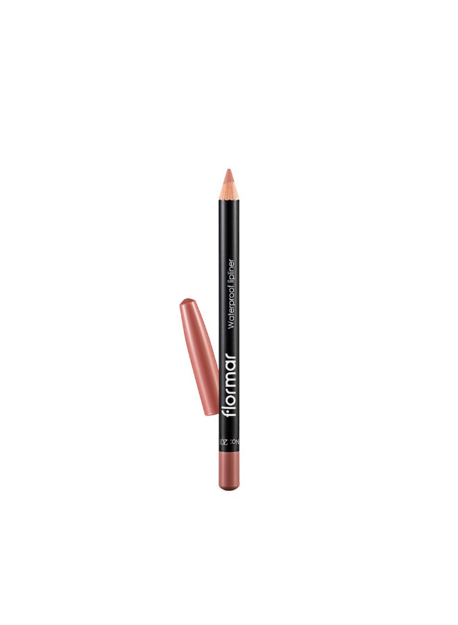 flormar Waterproof  Lipliner Pencil 201 Naturally Nude - Image 1