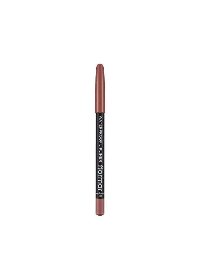 flormar Waterproof  Lipliner Pencil 201 Naturally Nude - Image 2