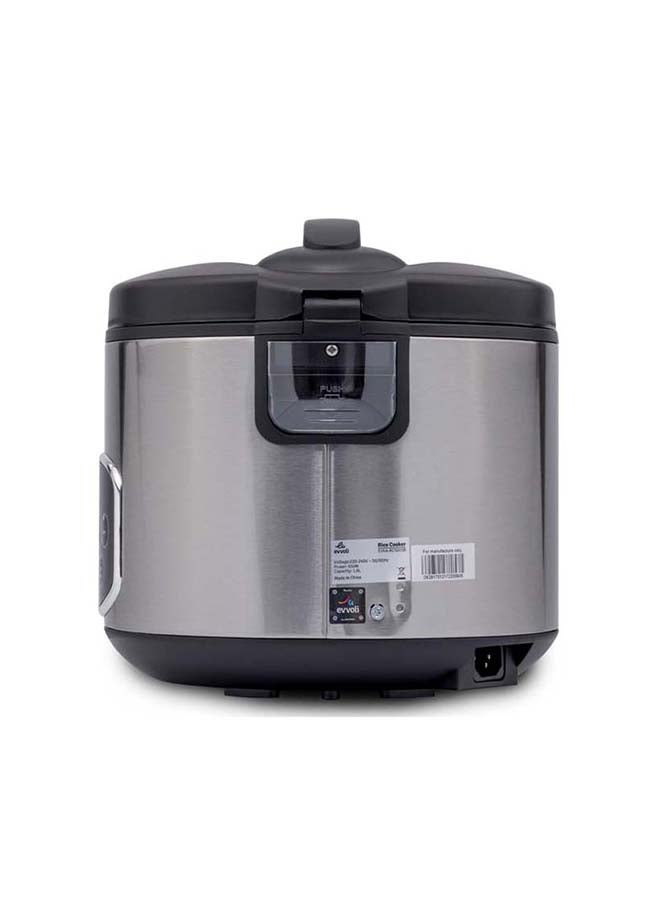 evvoli - Rice and Grain Cooker 5 L 650 W EVKA-RC5005B Silver - Image 1