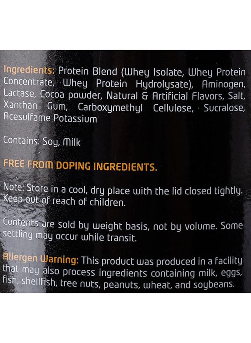 MUSCLE CORE - Whey Platinum Standard Chocolate Whey Protein Isolate As Primary Protein Source 24G Protein, 5.8G Bcaas 29 Servings 907g - Image 1