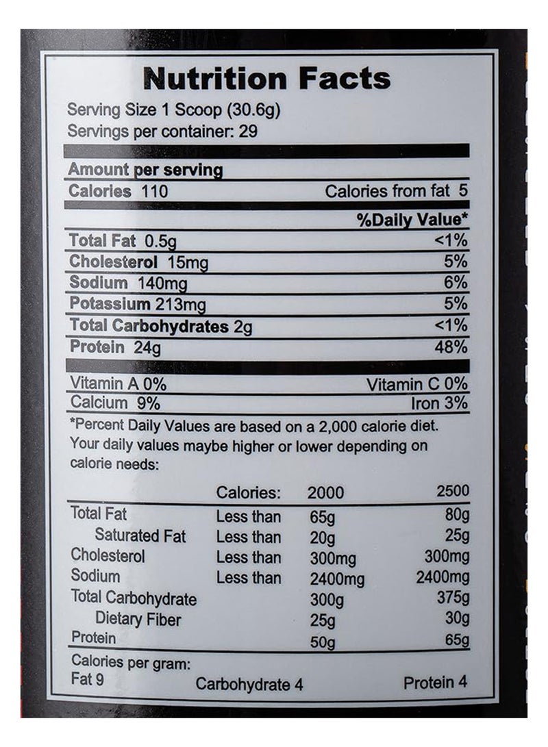 MUSCLE CORE - Whey Platinum Standard Chocolate Whey Protein Isolate As Primary Protein Source 24G Protein, 5.8G Bcaas 29 Servings 907g - Image 1