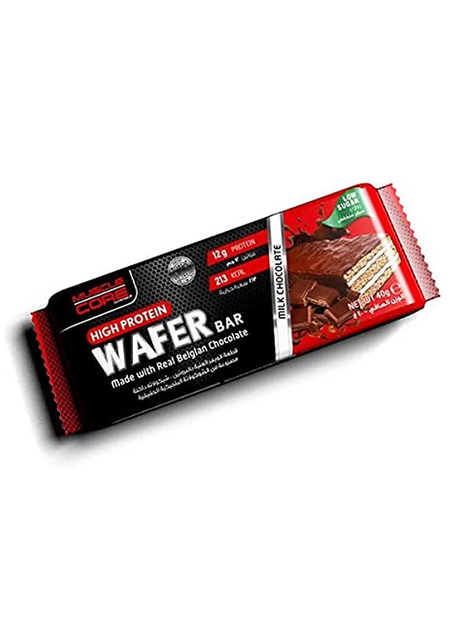 Nutrition High Protein Wafer Bar Milk Chocolate, 12 X 40 Gm