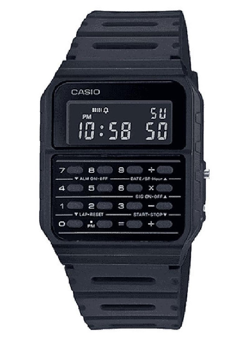 CASIO Men's Calculator Watch Youth Vintage Digital Black Dial Resin BAnd CA-53WF-1BDF - 43 mm - Black - Image 1