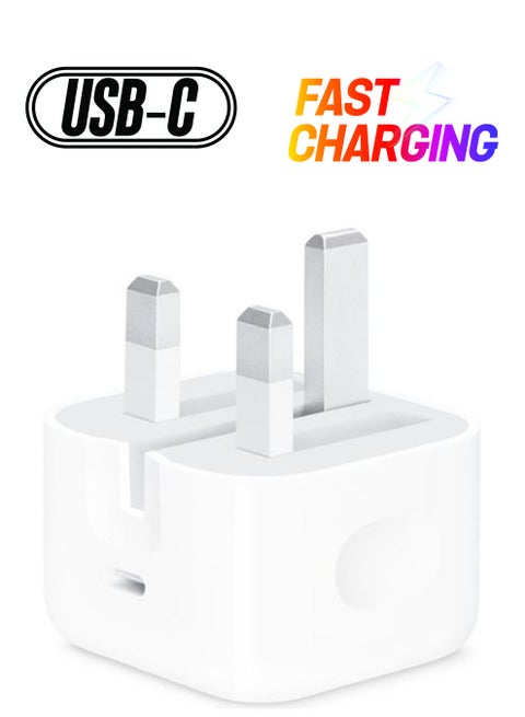 Wall Charger , Type-C Port For iPhone White