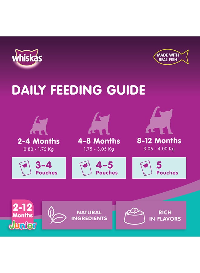 ويسكاس طعام رطب بالتونة للقطط الصغيرة، عبوة من 12 كيسًا - Image 5