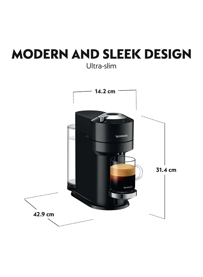 Nespresso Nespresso Vertuo Next Black, Coffee Machine 1 L 1500 W GCV1-GB-BK-NE Black