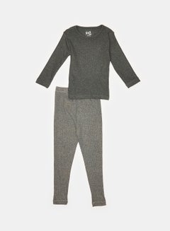 ميلون طقم ملابس ثيرمال للأطفال رمادي داكن  - Image 1