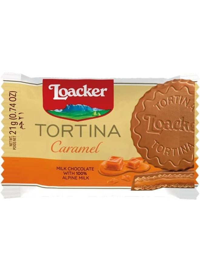 لواكر تورتينا الوافر المغطى بالشوكولاتة الفاخرة مع الكراميل - Image 1