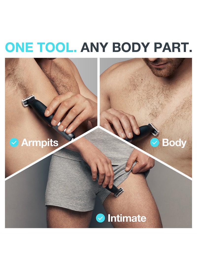 براون ماكينة حلاقة XT5200 شاملة لتهذيب وإزالة شعر الجسم أسود - Image 2